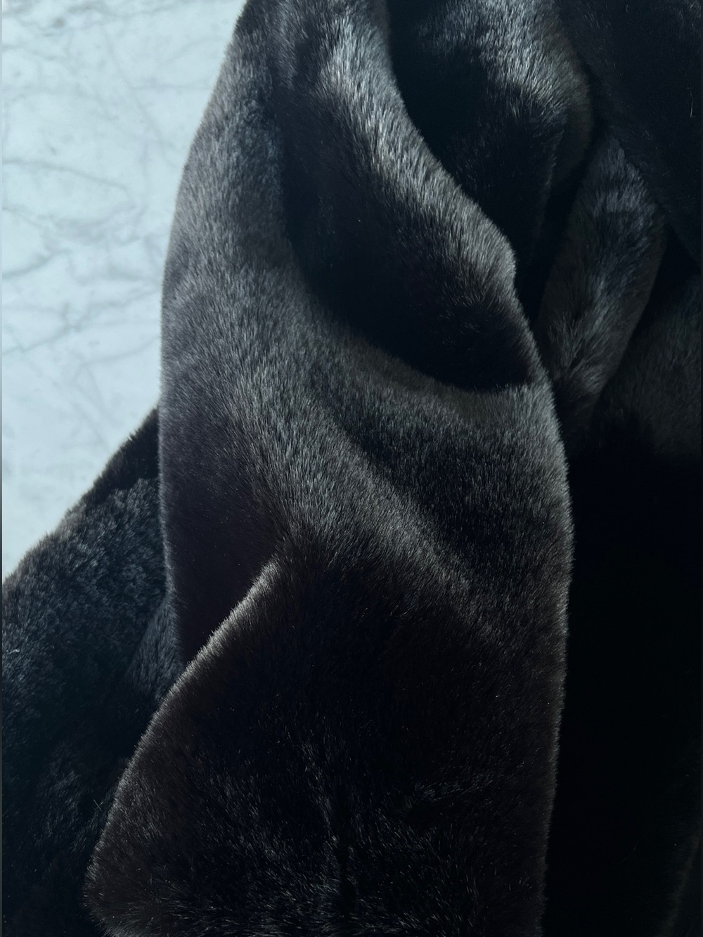 BNWT Zara Luxurious Black Faux Fur Coat - Picture 6 of 6